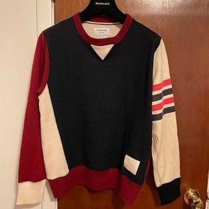THOM BROWNE Wool Colorblock Pattern Pullover